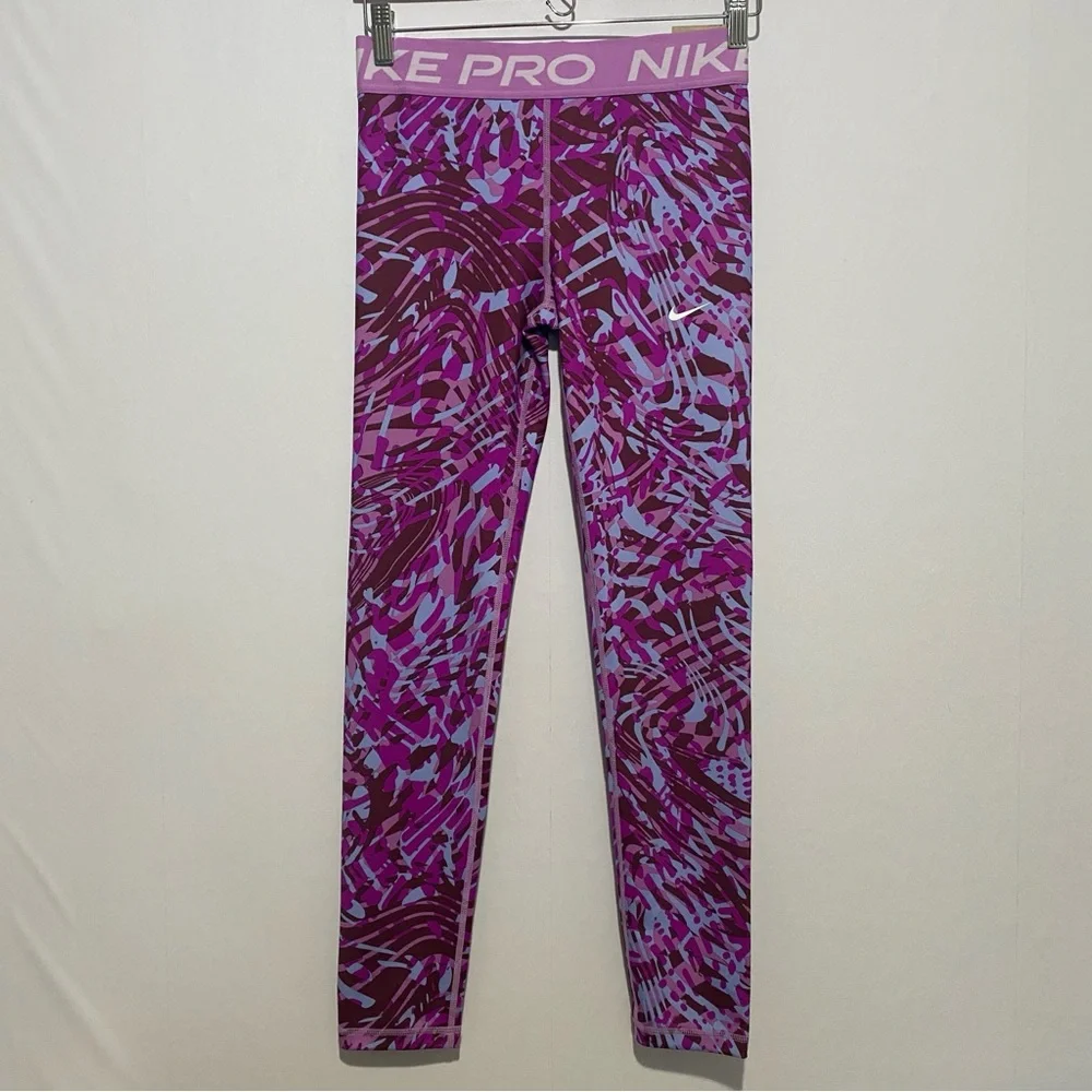 Nike Pro‎ Dri-FIT Girls Legging XL Purple Full Length/Long Stretch NWT